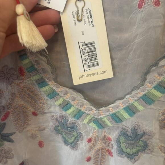 Johnny Was Hayden Tunic In White size XL - Picture 7 of 9